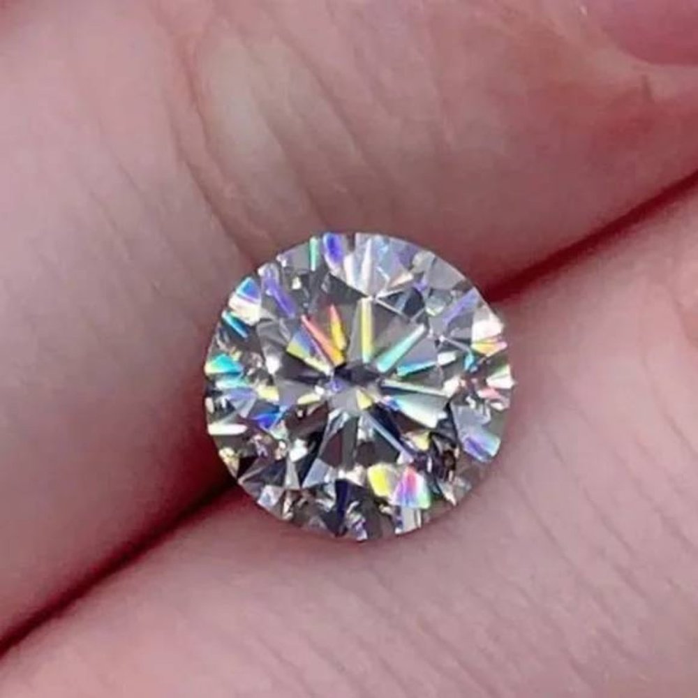 Certified Moissanite Brilliant Round Cut Diamond Loose Stone - Picture 2 of 8